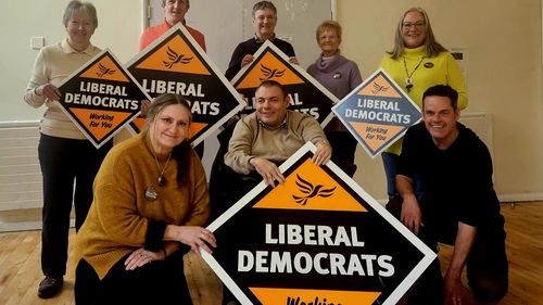 PPC Richard Whelan with Basingstoke LibDems