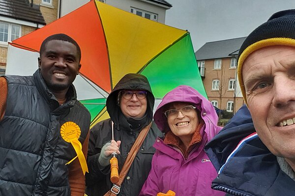 Group of Lib Dem campaigners